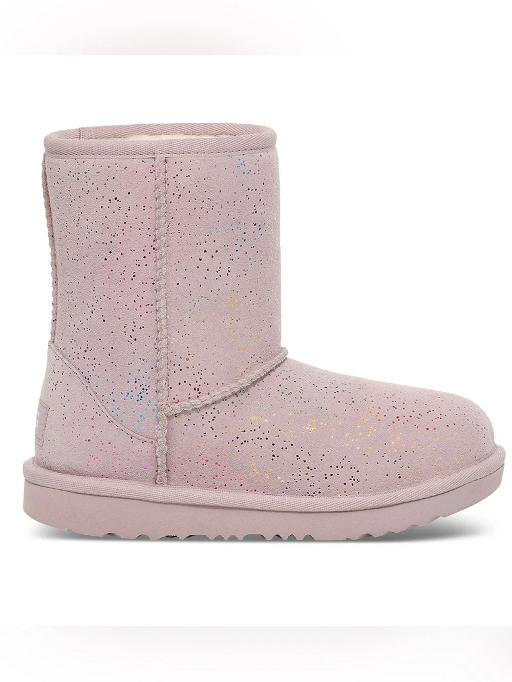 UGG Kids Classic II Shimmer Sky Booties, SIZE 1 YOUTH
